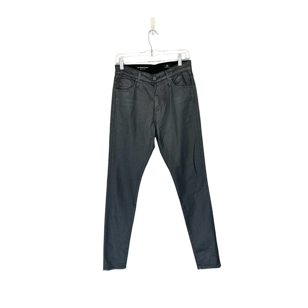 AG‎ Adriano Goldschmied The Farrah High-Rise Coated Skinny Ankle Jeans Size 27